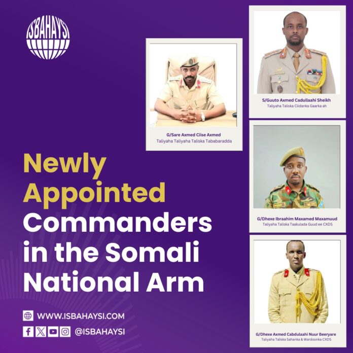 Newly Appointed Commanders in The Somali National Army