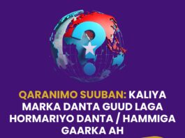 QARANIMO SUUBAN: KALIYA MARKA DANTA GUUD LAGA HORMARIYO DANTA/ HAMMIGA GAARKA AH