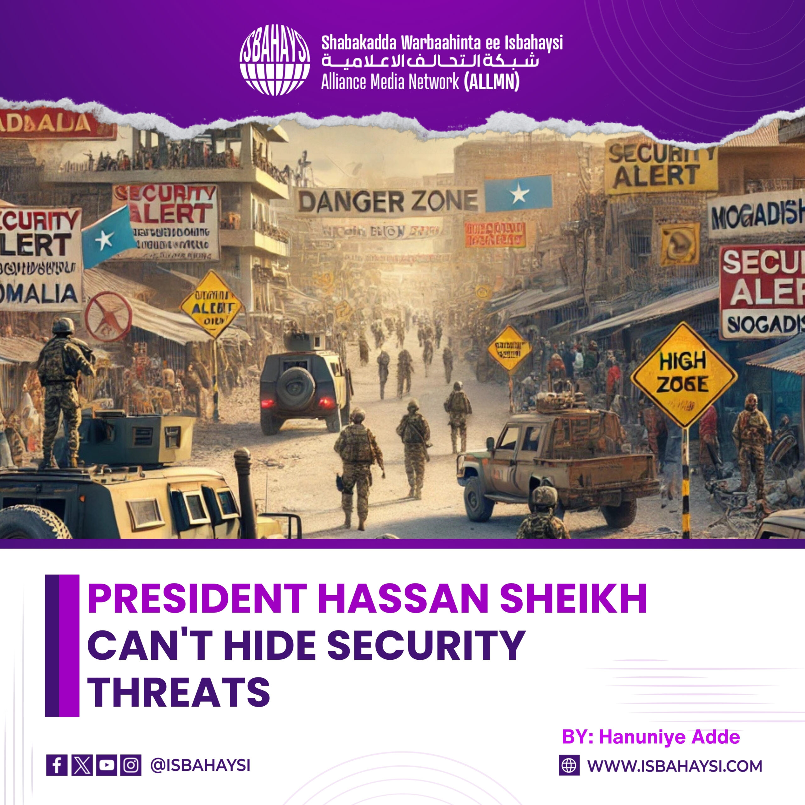 President Hassan can't hide security threats